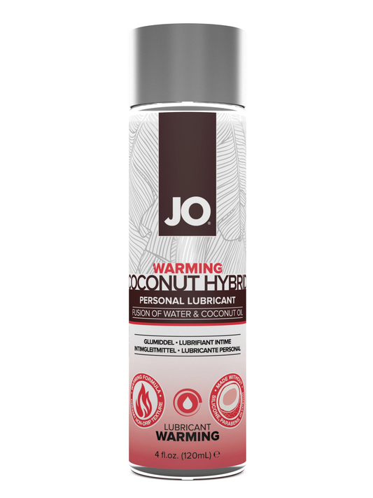 JO Coconut Hybrid - Warming - Lubricant 4 floz / 120 mL - Sheets Optional