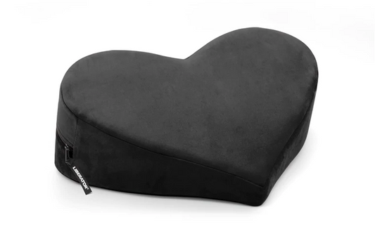 Heart Wedge Black Microvelvet - Sheets Optional