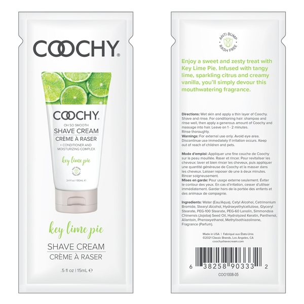 Oh So Smooth Shave CreamKey Lime Pie .5oz | 15mL - Sheets Optional