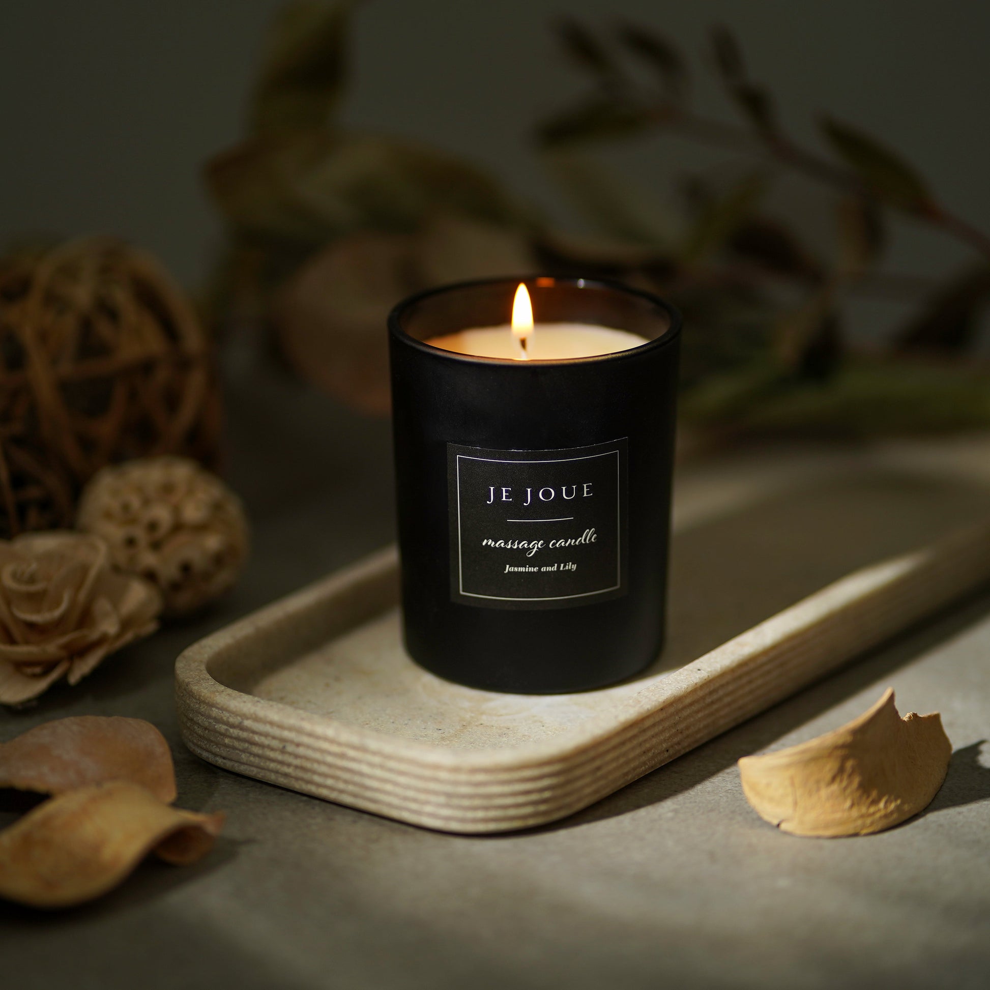 Luxury Massage Candle - Jasmine & Lily - Sheets Optional