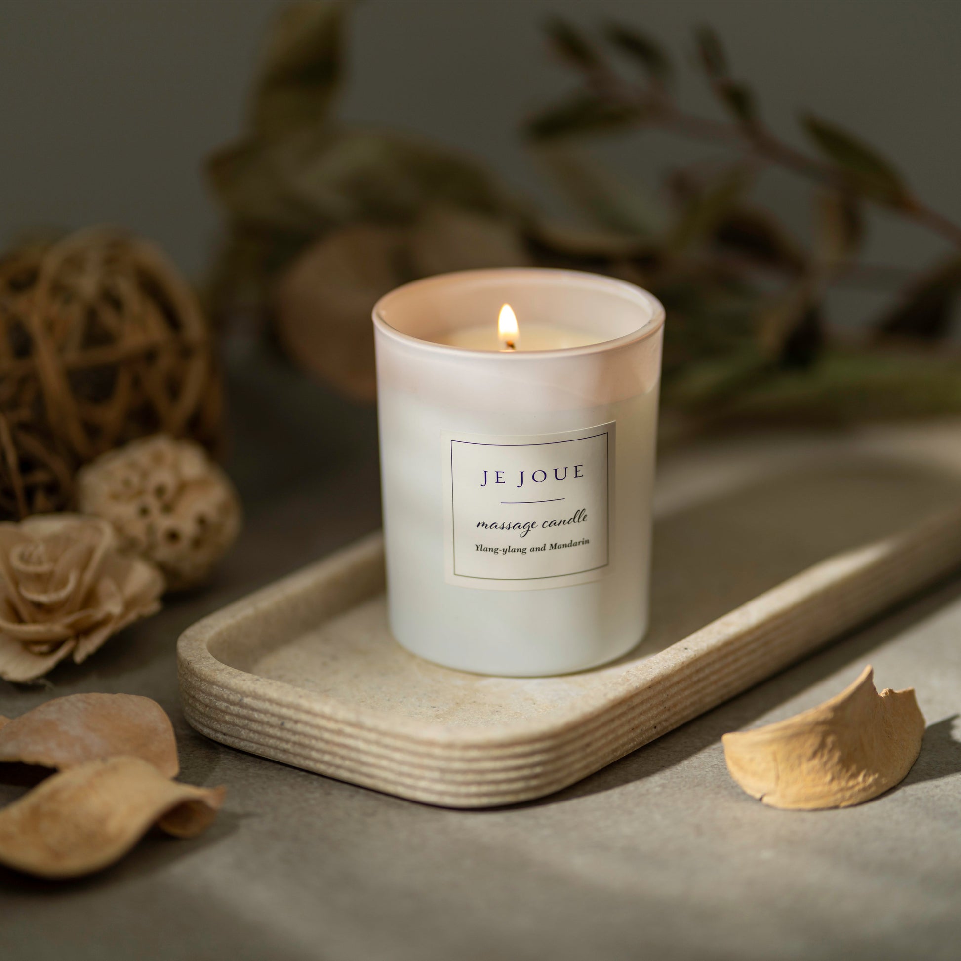 Luxury Massage Candle - Ylang Ylang & Mandarin - Sheets Optional