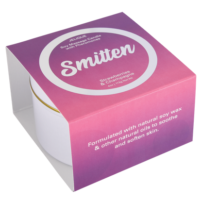 MOOD CANDLES Pheromone Soy Massage Candles Strawberry & Champagne 4oz | 113g - Sheets Optional