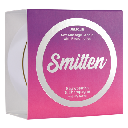 MOOD CANDLES Pheromone Soy Massage Candles Strawberry & Champagne 4oz | 113g - Sheets Optional