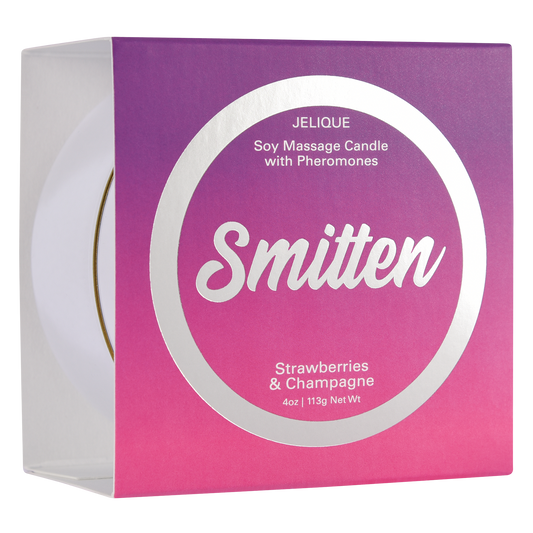MOOD CANDLES Pheromone Soy Massage Candles Strawberry & Champagne 4oz | 113g - Sheets Optional