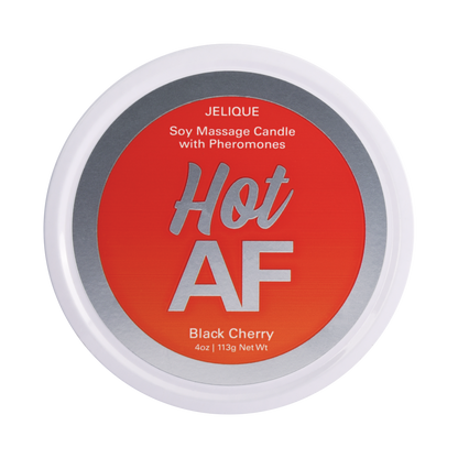 MOOD CANDLES Hot AF - Pheromone Massage Candle Black Cherry 4oz | 113g - Sheets Optional