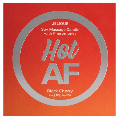 MOOD CANDLES Hot AF - Pheromone Massage Candle Black Cherry 4oz | 113g - Sheets Optional