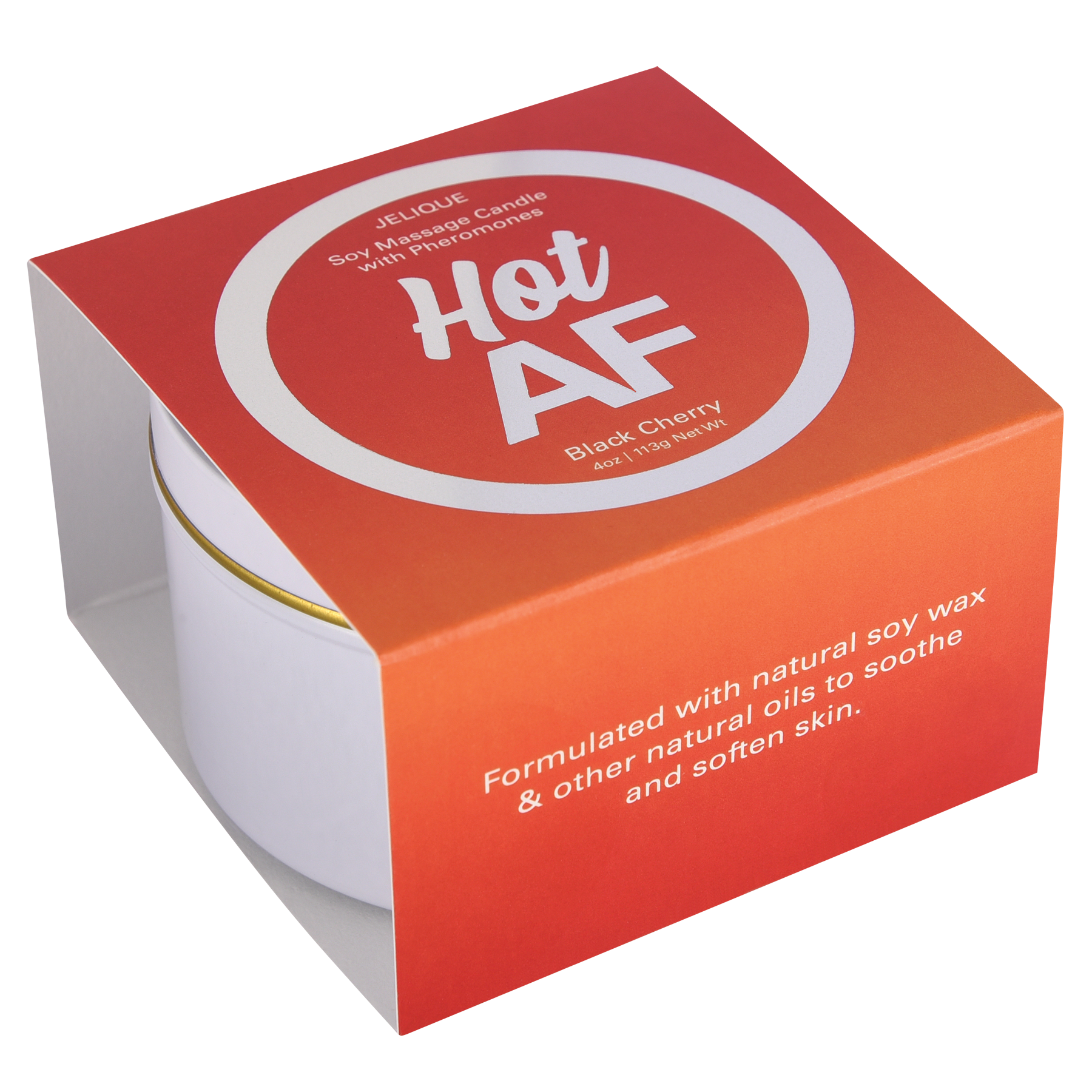 MOOD CANDLES Hot AF - Pheromone Massage Candle Black Cherry 4oz | 113g - Sheets Optional