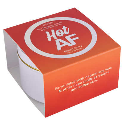 MOOD CANDLES Hot AF - Pheromone Massage Candle Black Cherry 4oz | 113g - Sheets Optional