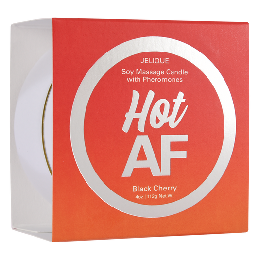 MOOD CANDLES Hot AF - Pheromone Massage Candle Black Cherry 4oz | 113g - Sheets Optional