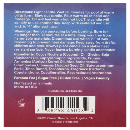 MOOD CANDLES Sex-a-licious - Pheromone Massage Candle Ravenous Raspberry 4oz | 113g - Sheets Optional