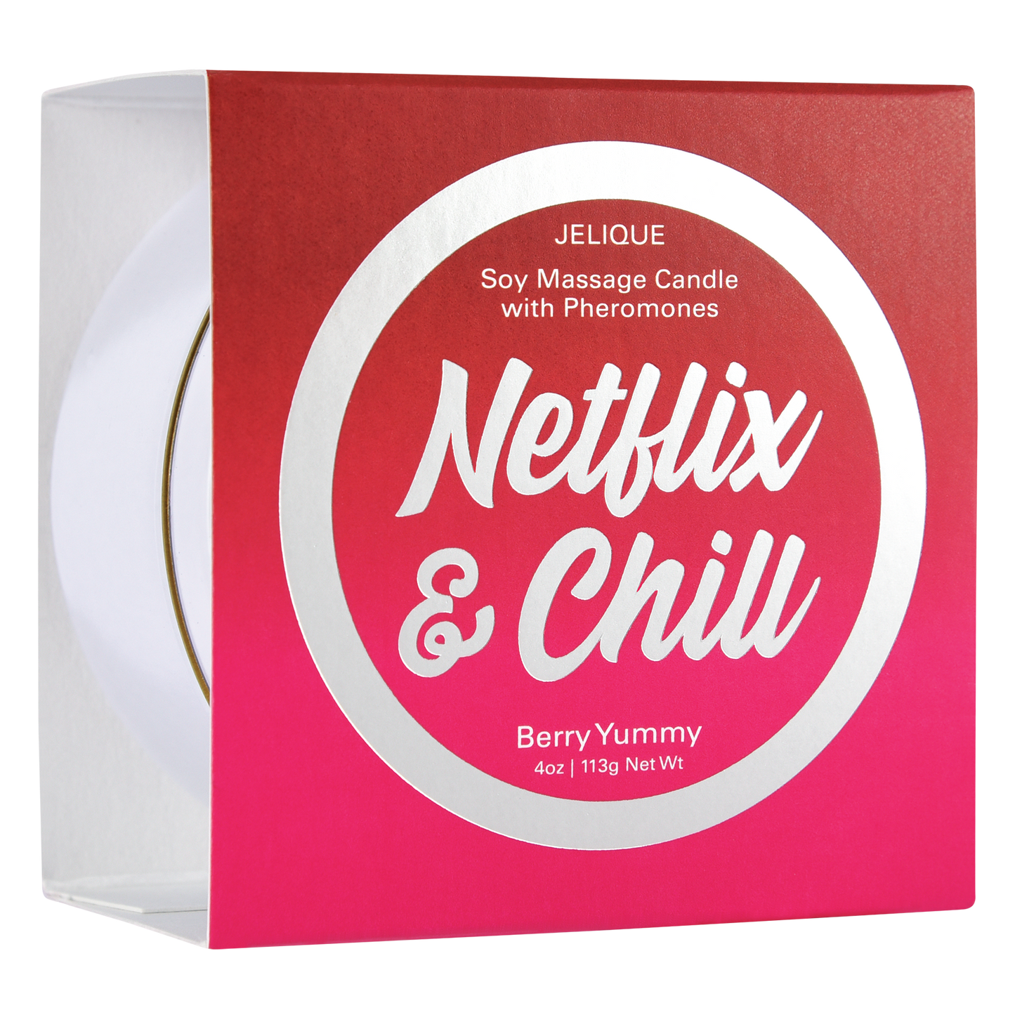 MOOD CANDLES Netflix & Chill - Pheromone Massage Candle Berry Yummy 4oz | 113g - Sheets Optional