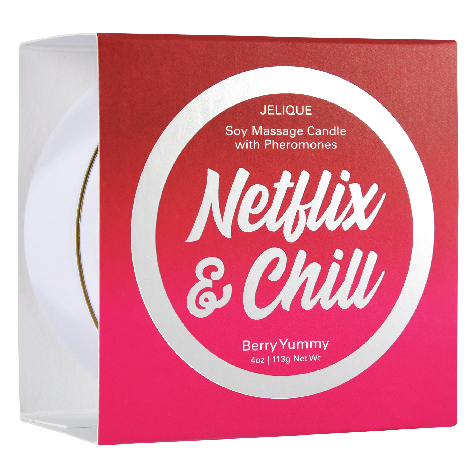 MOOD CANDLES Netflix & Chill - Pheromone Massage Candle Berry Yummy 4oz | 113g - Sheets Optional