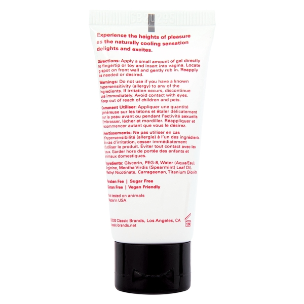 HAPPY GEE Cooling Pleasure Gel Cooling .5fl | 15mL - Sheets Optional