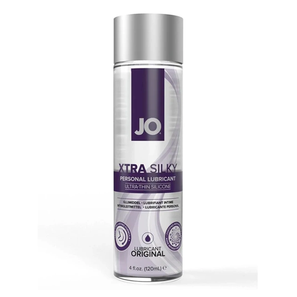 JO XTRA SILKY Silicone Lubricant 4oz - Sheets Optional