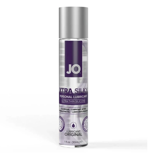JO XTRA SILKY Silicone Lubricant 1oz - Sheets Optional
