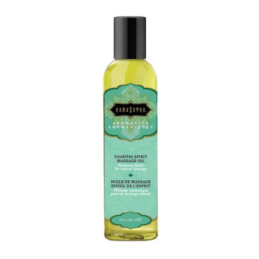 Kama Sutra Massage Oil Soaring Spirit 8oz - Sheets Optional
