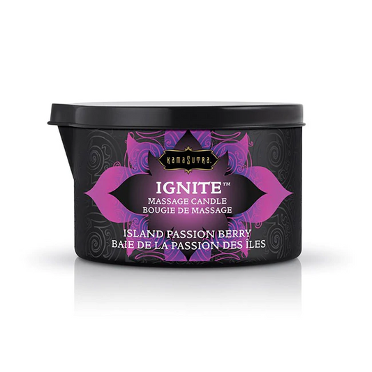 Ignite Massage Oil Candle Island Passion Berry - Sheets Optional