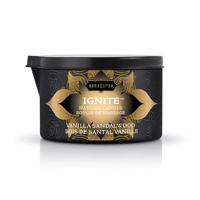 Ignite Massage Oil Candle Vanilla Sandalwood - Sheets Optional