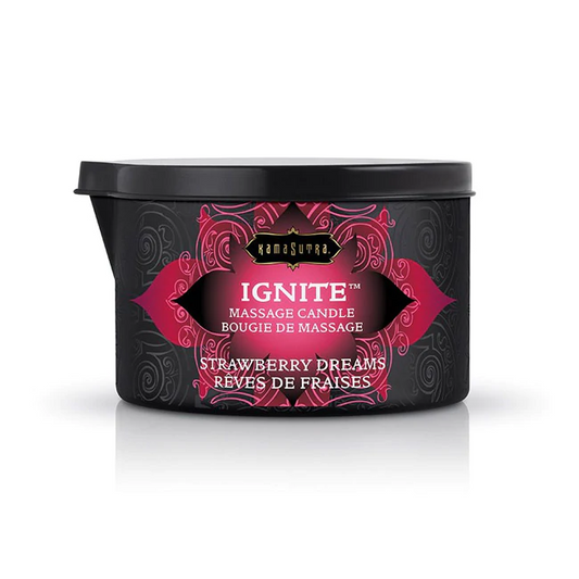 Ignite Massage Oil Candle Strawberry Dreams - Sheets Optional
