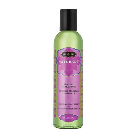 Naturals Massage Oil Island Passion Berry (8oz) - Sheets Optional