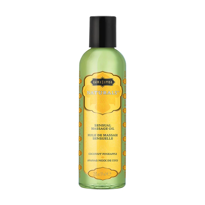Naturals Massage Oil Coconut Pineapple (2oz) - Sheets Optional