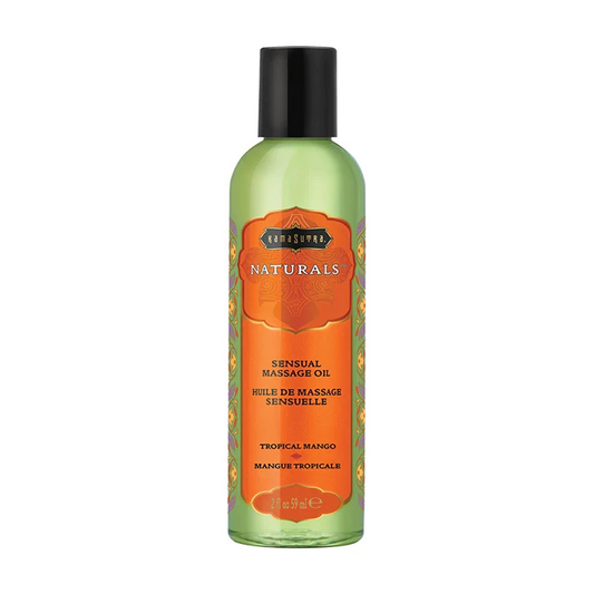 Naturals Massage Oil Tropical Mango (2oz) - Sheets Optional