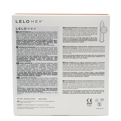 HEX Original Condoms, 36 Pack - Sheets Optional