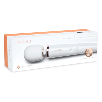 Rechargeable Vibrating Massager - White - Sheets Optional