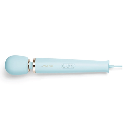 Plug-In Vibrating Massager - Sky Blue - Sheets Optional