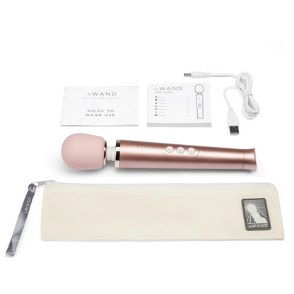 Petite Rechargeable Massager - Rose Gold - Sheets Optional
