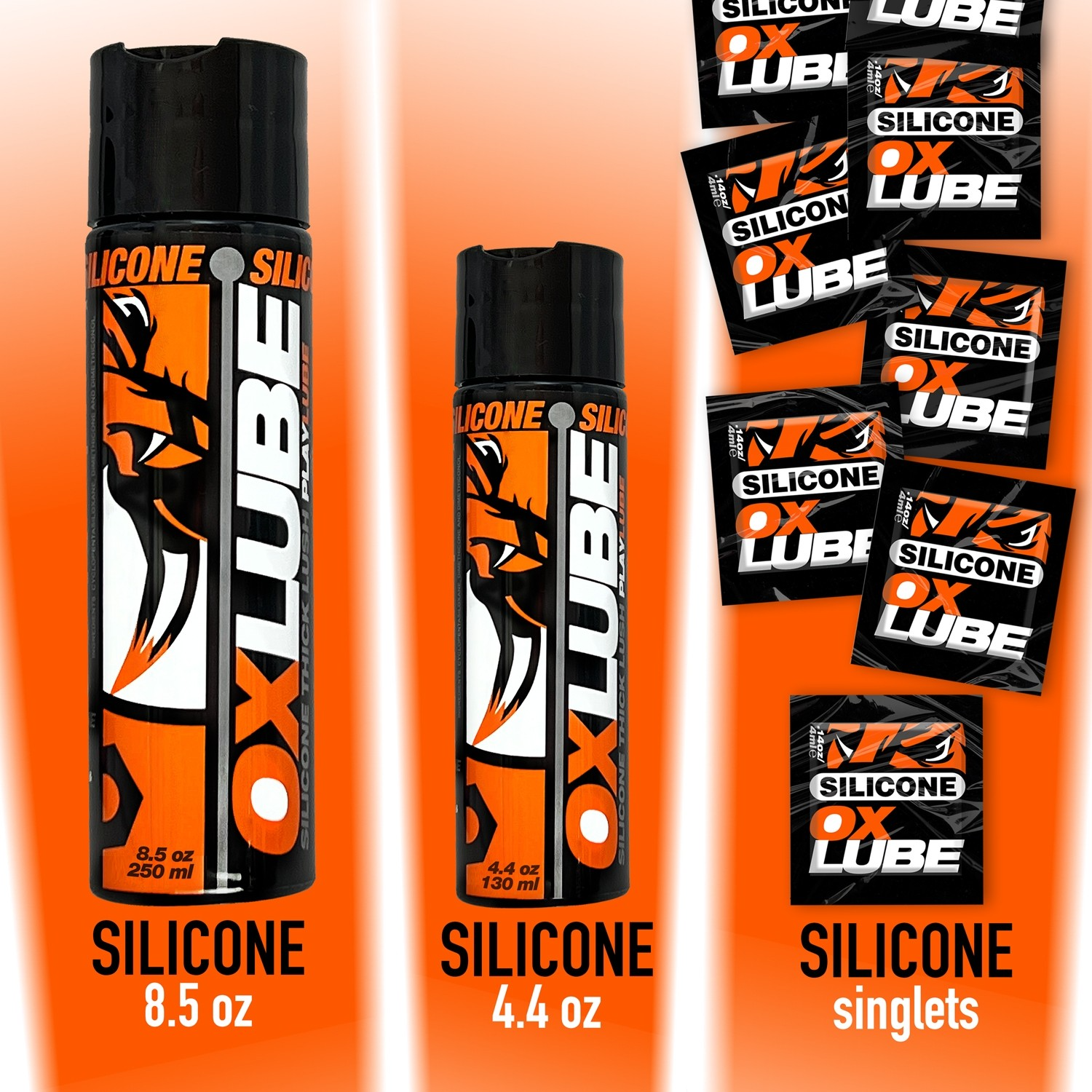THICK Silicone, OXLube, 8.5 oz - Sheets Optional