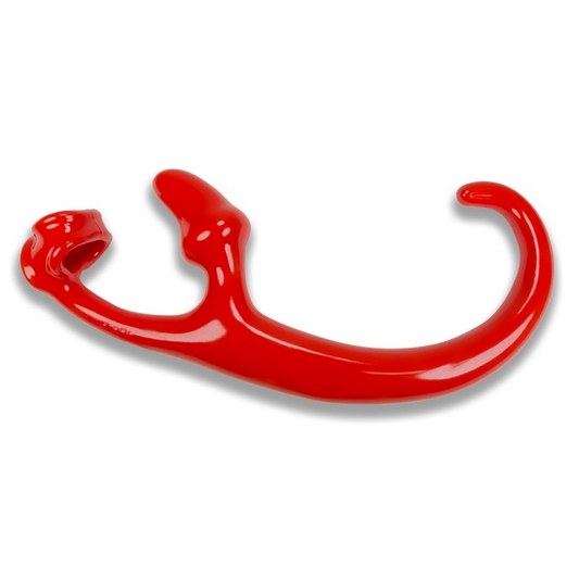 ALIEN TAIL, butt plug + sling, RED - Sheets Optional