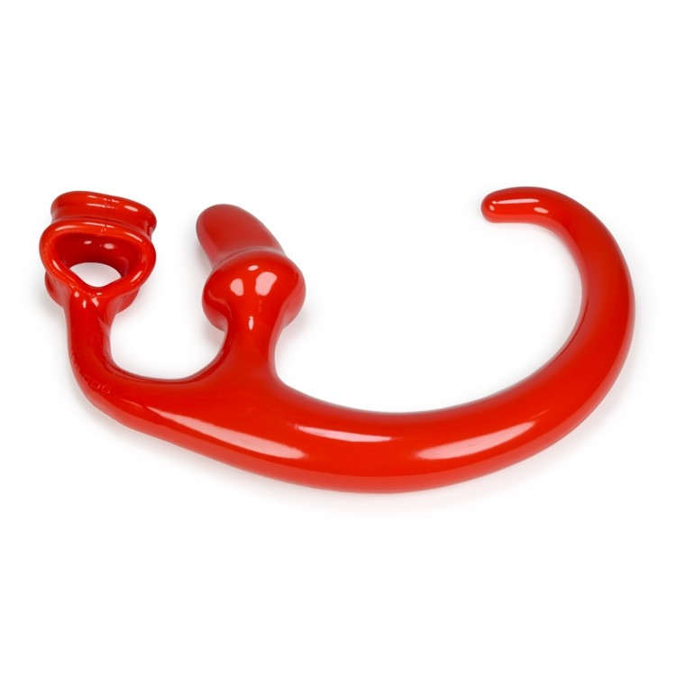 ALIEN TAIL, butt plug + sling, RED - Sheets Optional