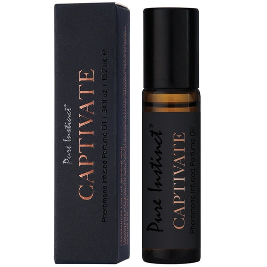 Captivate -10.2ml Pure Instinct Men's Collection Pheromone Perfume Oil - Sheets Optional