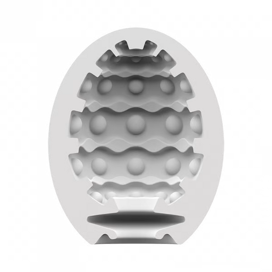 Masturbator Egg 3er Set (Bubble) Violet - Sheets Optional