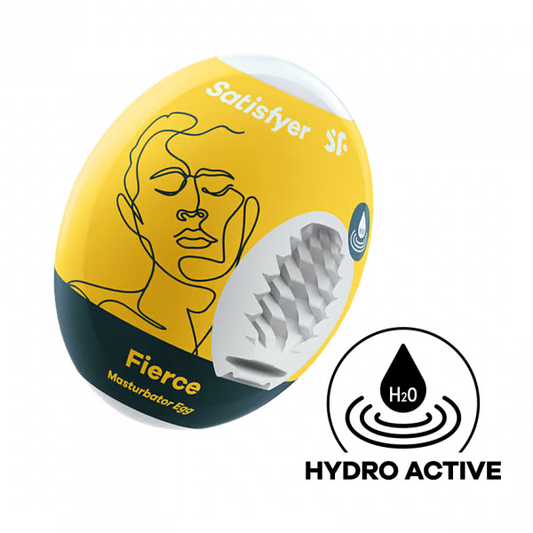 Masturbator Egg Single (Fierce) Yellow - Sheets Optional
