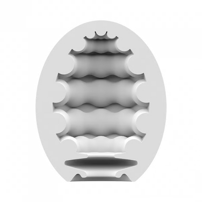 Masturbator Egg 3er Set (Riffle) Light Green - Sheets Optional