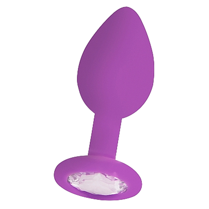 Diamond Butt Plug Regular Purple - Sheets Optional