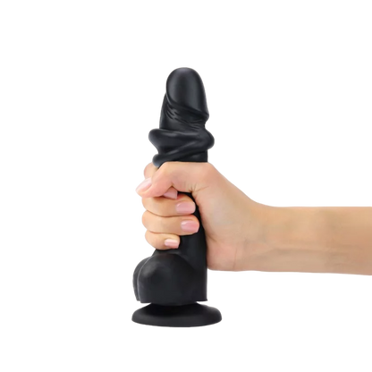 SLIDING SKIN REALISTIC DILDO BLACK XXL - Sheets Optional