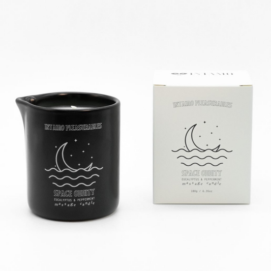 Space Oddity Massage Candle - Eucalyptus Peppermint - Sheets Optional