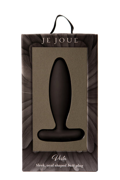 Vesta Vibrating Butt Plug Black - Sheets Optional